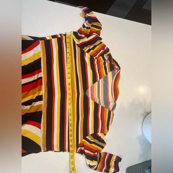 ELOQUII ELEMENTS Stripe Fit And Flare Dress size 20 - Picture 8 of 13